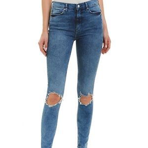 NWT • Free People • Turquoise Skinny Leg